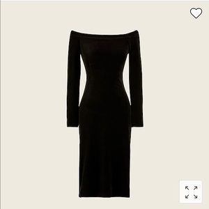 JCrew Boatneck Italian Velvet Dress